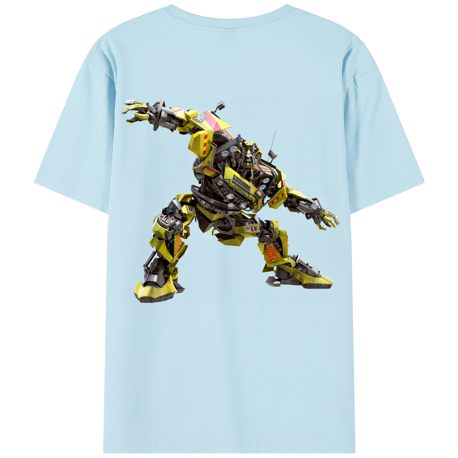 （画像用） Transformers トランスフォーマー 綿100％半袖Tシャツ（背面プリント）